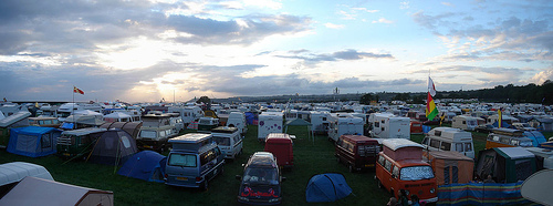 Glastonbury campervans